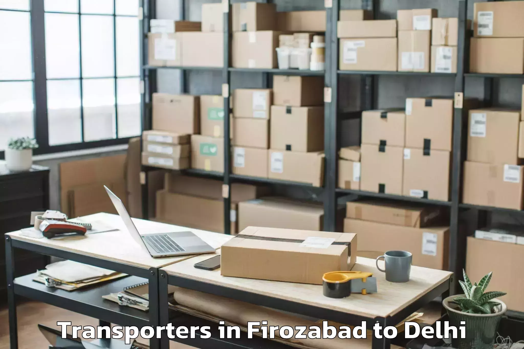 Book Your Firozabad to Patel Nagar Transporters Today